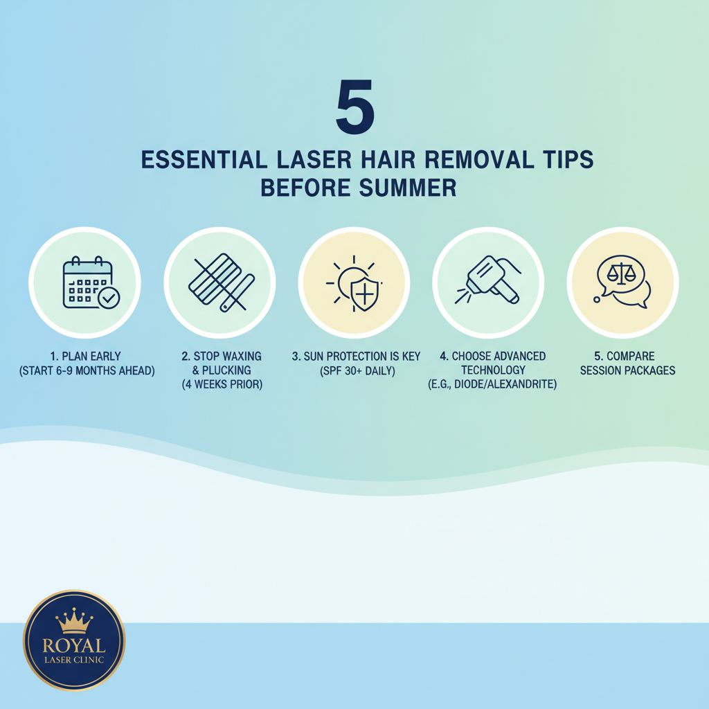 5 tips for laser hair removal before summer time