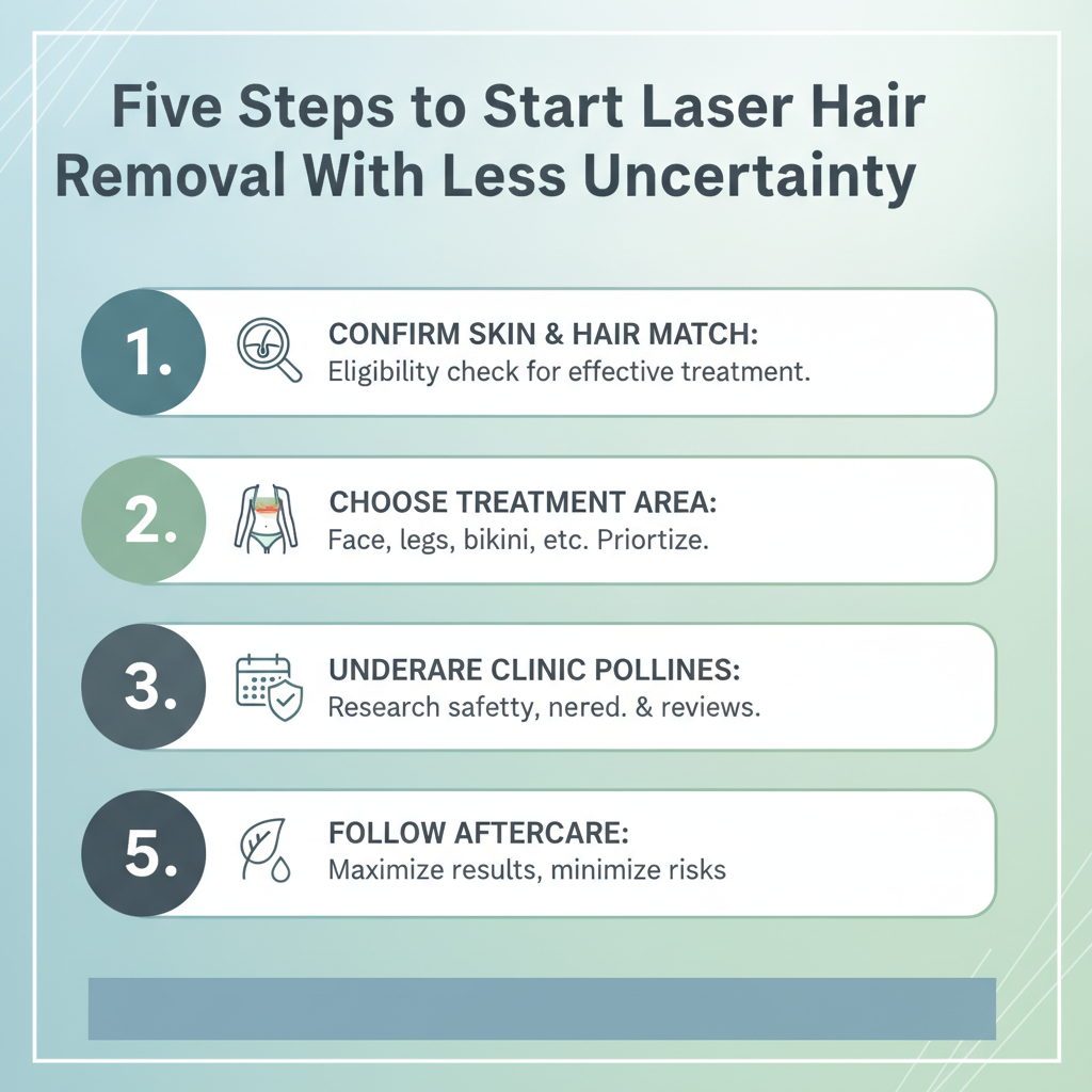 Laser hair removal with safer, clearer treatment planning